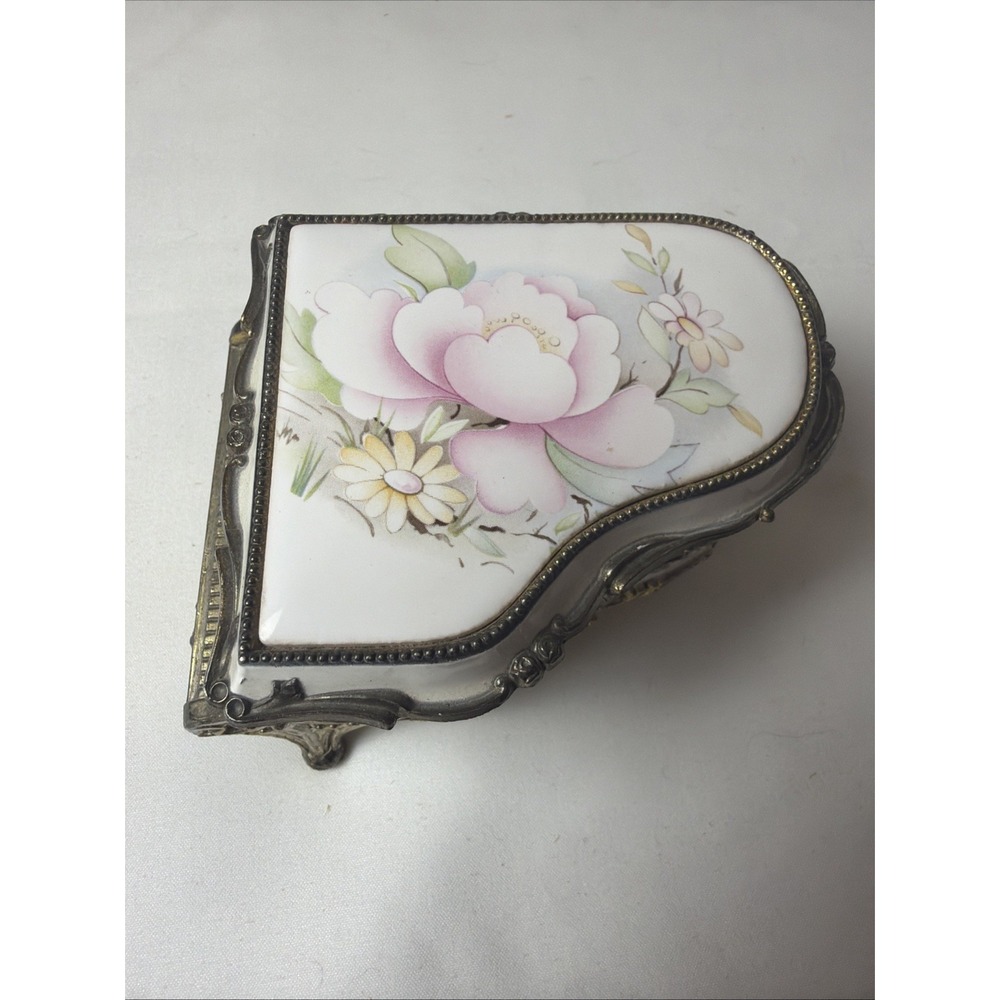 Vintage Linden Music Box Dancer Grand Piano Made in Japan Works